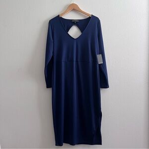 Eloquii Navy Blue Sheath Dress NWT